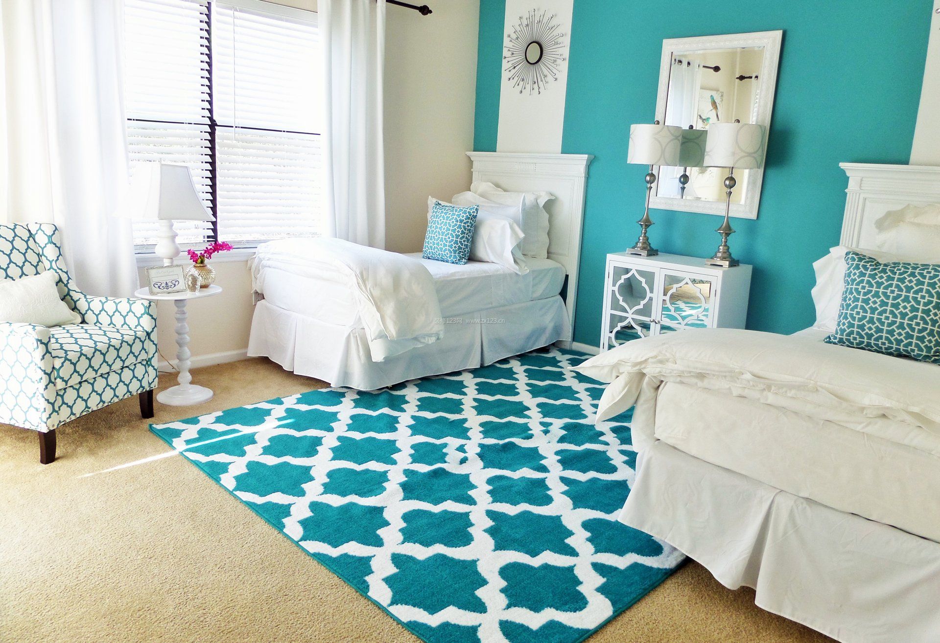 10平米卧室地毯装修效果图片
