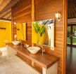 东南亚风格木屋卫生间图片