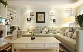 东南亚客厅风格 白色家具图片