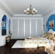 地中海风格小户型长方形卧室装修图
