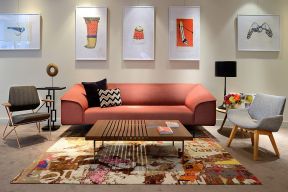 现代简约风格房屋 客厅沙发颜色搭配