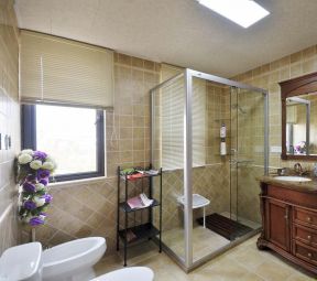 中式厕所 整体淋浴房装修效果图片