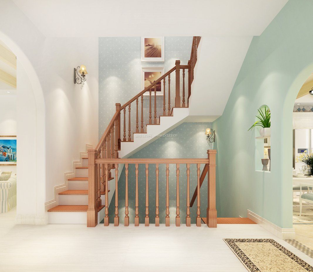 温馨小户型复式楼阁楼楼梯装修效果图片