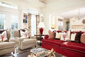 欧式别墅建筑风格 客厅沙发颜色搭配