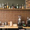 国外咖啡厅吧台设计效果图片2023