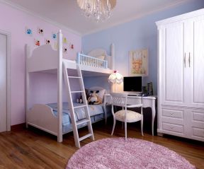8平米儿童房 儿童房高低床装修效果图大全2020图片