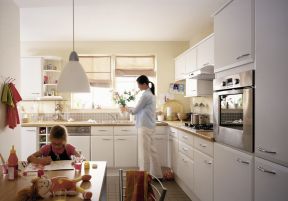 国外现代简约小居室厨房效果图欣赏