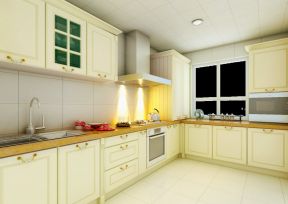 小居室L型厨房装修效果图