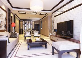 中式现代混搭 家居客厅设计