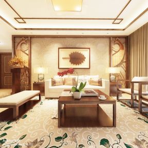 客廳背景墻創(chuàng)意設計 新中式家裝風格效果圖