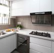 90平米三居室厨房白色橱柜装修效果图片