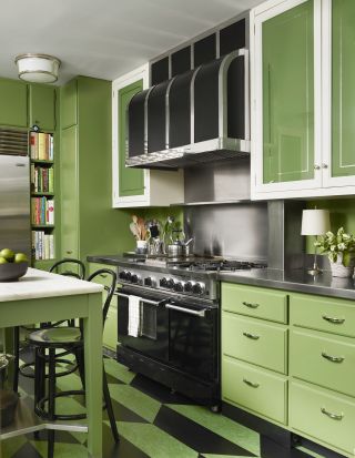 欧式小户型厨房橱柜颜色效果图欣赏