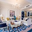 地中海风情风格客厅沙发背景墙装修效果图欣赏