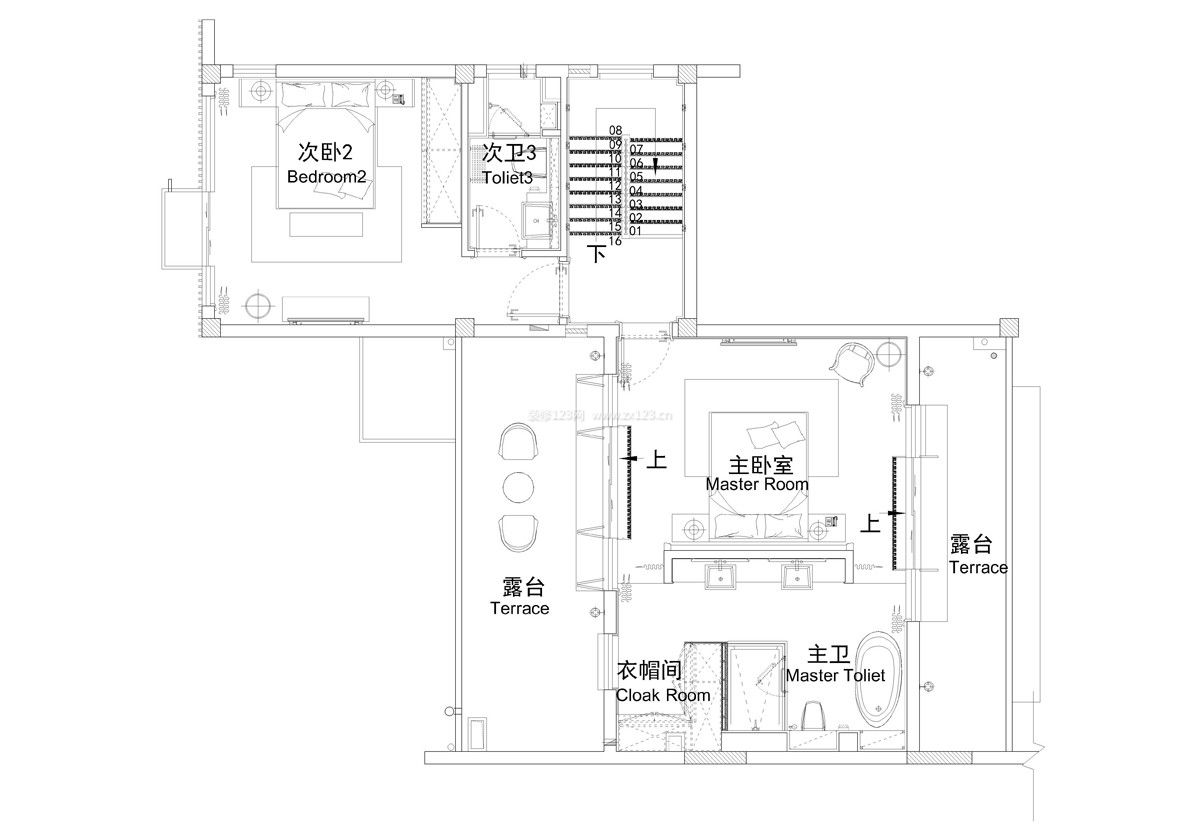 最新獨棟豪華小型別墅戶型圖片