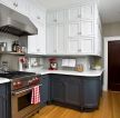 黑白风格厨房橱柜颜色搭配效果图