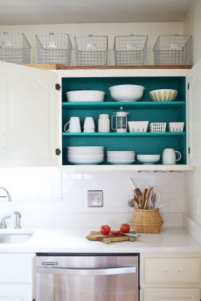 厨房橱柜碗柜颜色搭配