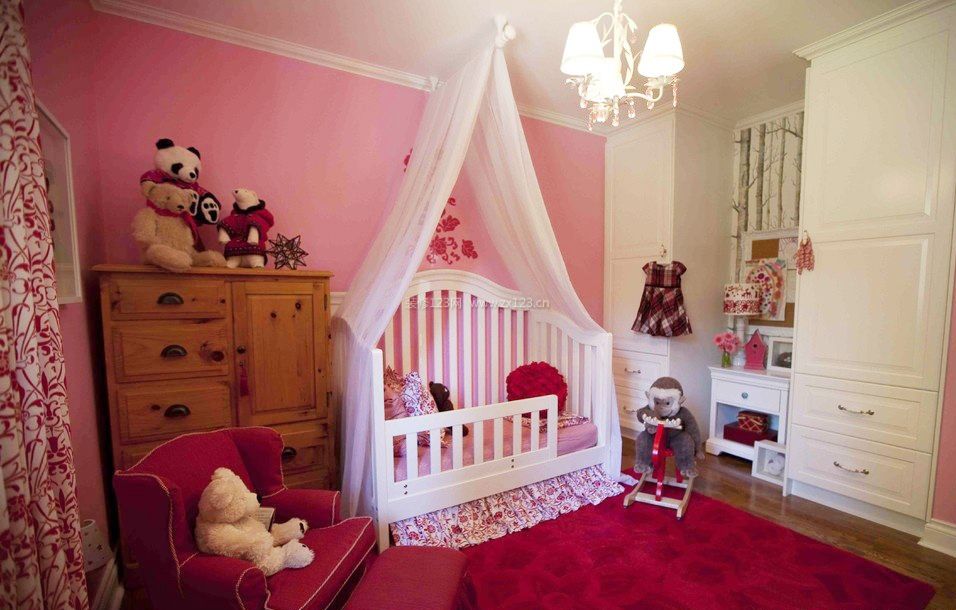 10平米儿童卧室婴儿房装修效果图片