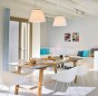 房子地中海风格餐厅餐桌椅子装修效果图片