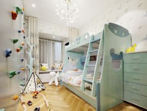 10平米儿童卧室高低床装修效果图片