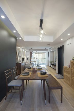 北歐原木風(fēng)格家居餐廳裝修效果圖