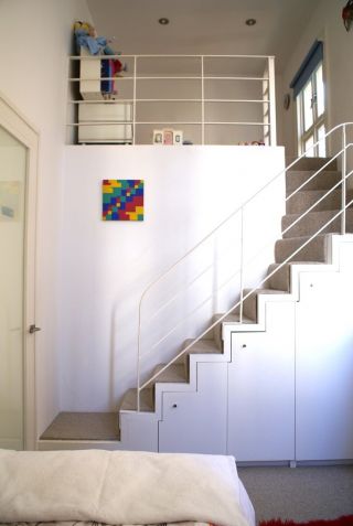 简约现代家具风格顶楼带阁楼楼梯装修图片