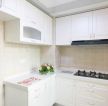 60平米小户型厨房白色橱柜装修效果图片