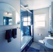 蓝色卫生间室内装饰设计效果图