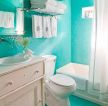 小户型家装设计蓝色卫生间装修效果图片