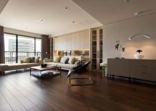 巴中裝修報(bào)價(jià)：曬曬我的新家，客廳特意做了個(gè)可伸縮玻璃門，同事們都羨壞了