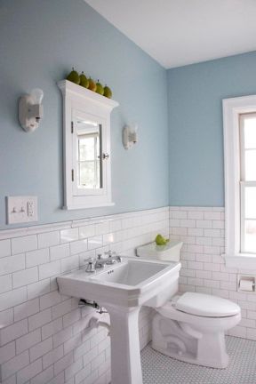 蓝色卫生间室内设计效果图小户型