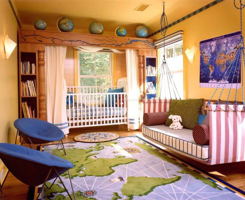 混搭设计风格儿童卧室家具效果图