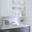 黑白现代风格厨房橱柜装修效果图