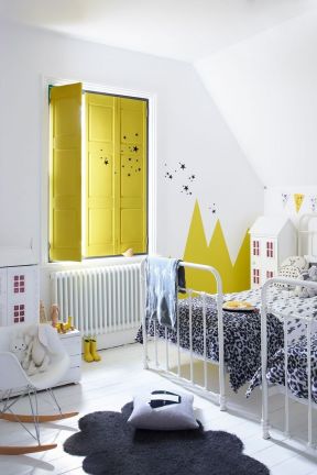 儿童卧室家具效果图 简约现代风格家具