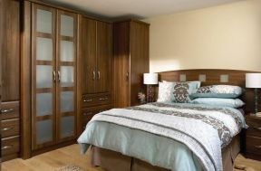 卧室带衣柜 中式古典风格卧室效果图