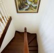 简欧田园风格房屋室内楼梯设计图