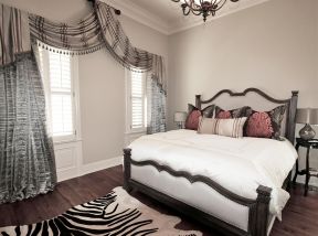 家居风水古典欧式卧室窗帘图片