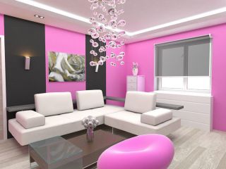 时尚一室一厅小户型客厅沙发设计装修效果图片