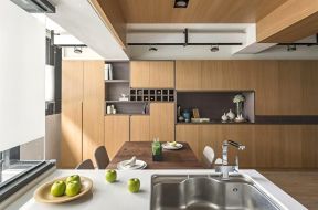 现代简约风格样板 开放式厨房餐厅设计