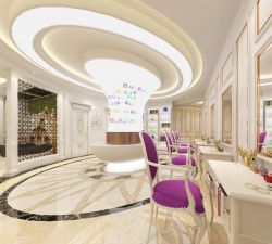 美容院背景墙装修效果图大全2017图片_装修1