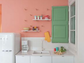 温馨小户型整体厨房颜色装修效果图片