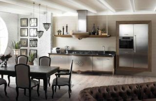 古典现代风格厨房橱柜设计图