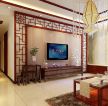 新中式风格装饰元素电视墙造型设计