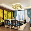 新中式风格装饰元素沙发背景墙效果图