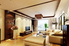 家居中式元素室内客厅装饰效果图