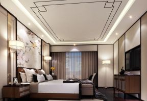 新中式风格装饰元素 卧室吊顶设计