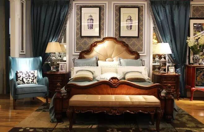 新古典卧室床缦设计装修效果图片