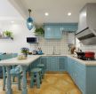 地中海风格家庭厨房装修效果图大全2023图片 