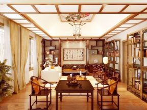 简中式客厅 客厅吊顶装饰效果图