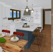 30平单身公寓厨房餐厅隔断设计效果图 