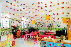 幼儿园教室文化墙布置装修设计图片